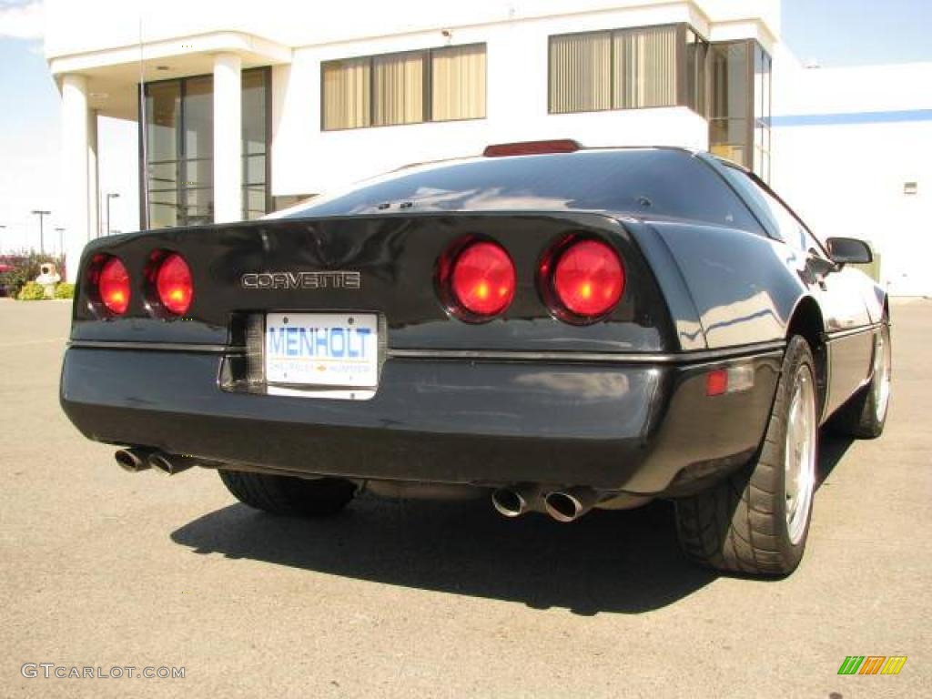 1989 Corvette Coupe - Black / Black photo #5