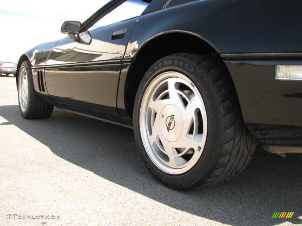 1989 Corvette Coupe - Black / Black photo #6