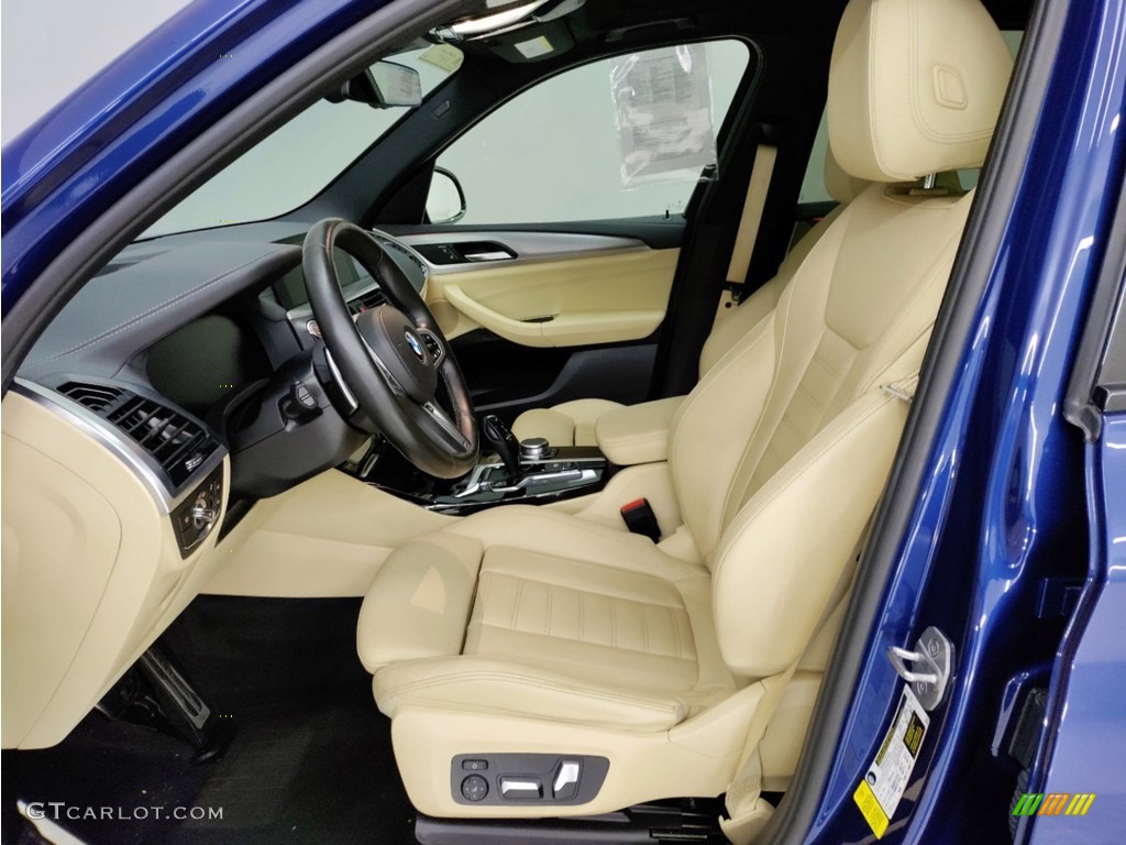 2021 X3 sDrive30i - Phytonic Blue Metallic / Canberra Beige/Black photo #12