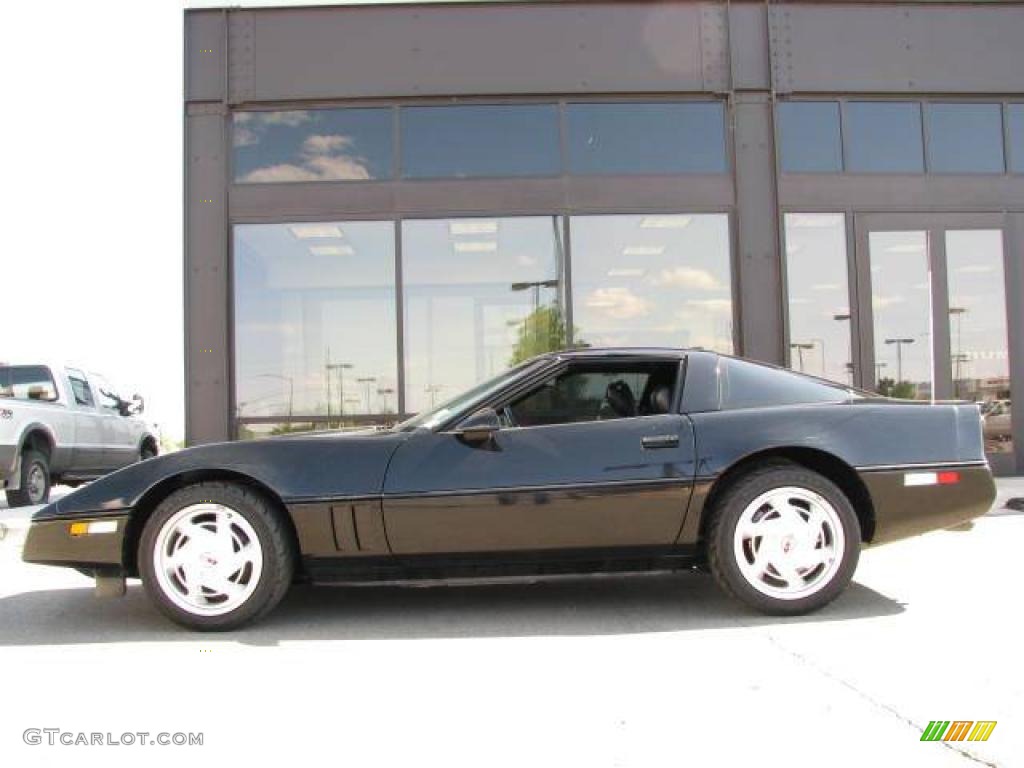 1989 Corvette Coupe - Black / Black photo #7