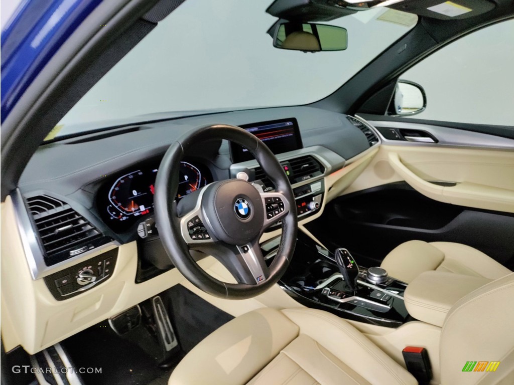 2021 X3 sDrive30i - Phytonic Blue Metallic / Canberra Beige/Black photo #14