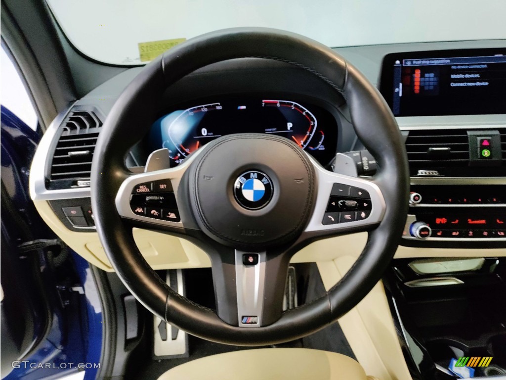2021 X3 sDrive30i - Phytonic Blue Metallic / Canberra Beige/Black photo #15