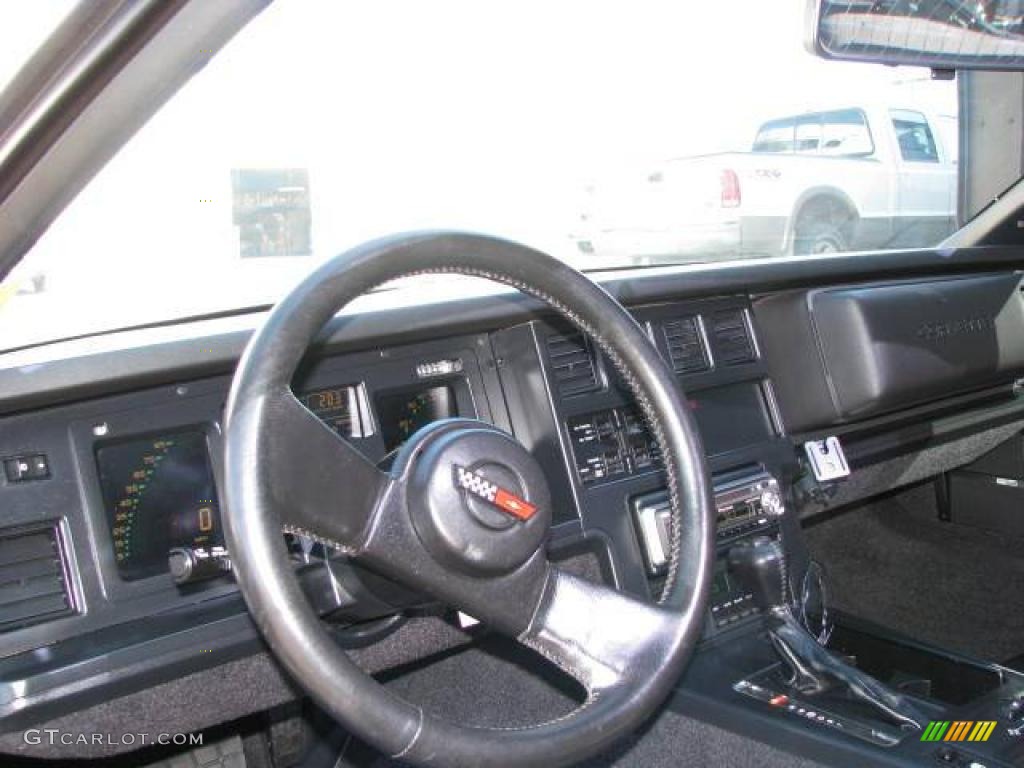 1989 Corvette Coupe - Black / Black photo #9