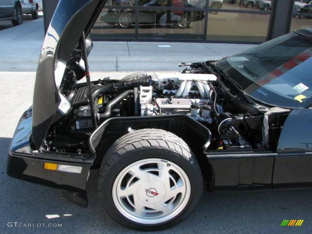 1989 Corvette Coupe - Black / Black photo #13