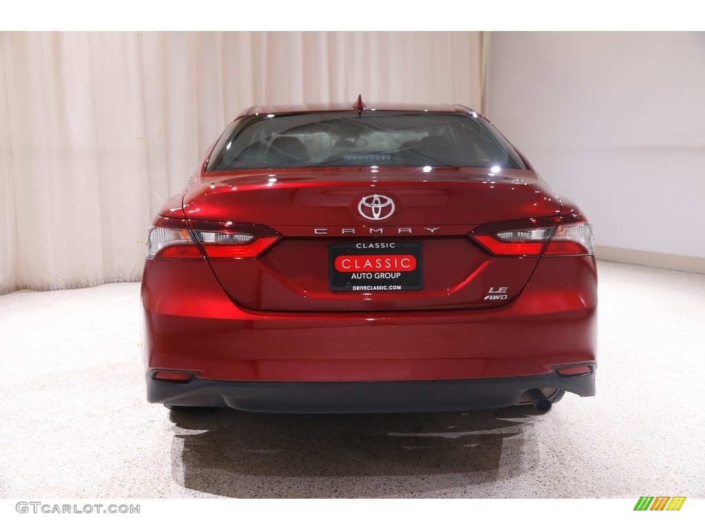 2022 Camry LE AWD - Ruby Flare Pearl / Black photo #16