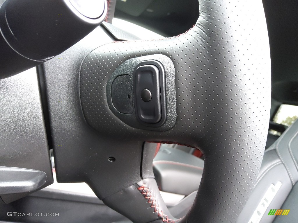 2023 Ram 1500 Rebel Crew Cab 4x4 Red/Black Steering Wheel Photo #145560602