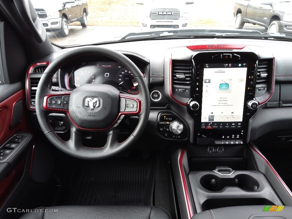 2023 Ram 1500 Rebel Crew Cab 4x4 Red/Black Dashboard Photo #145560689