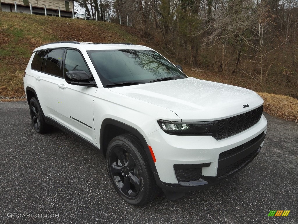 Bright White 2023 Jeep Grand Cherokee L Altitude 4x4 Exterior Photo #145561046