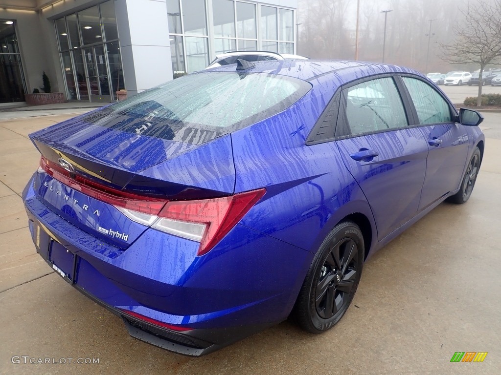 2023 Elantra Blue Hybrid - Intense Blue / Black photo #2