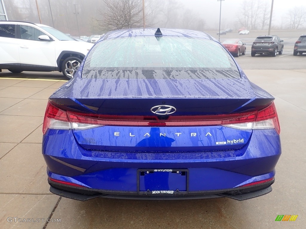 2023 Elantra Blue Hybrid - Intense Blue / Black photo #3