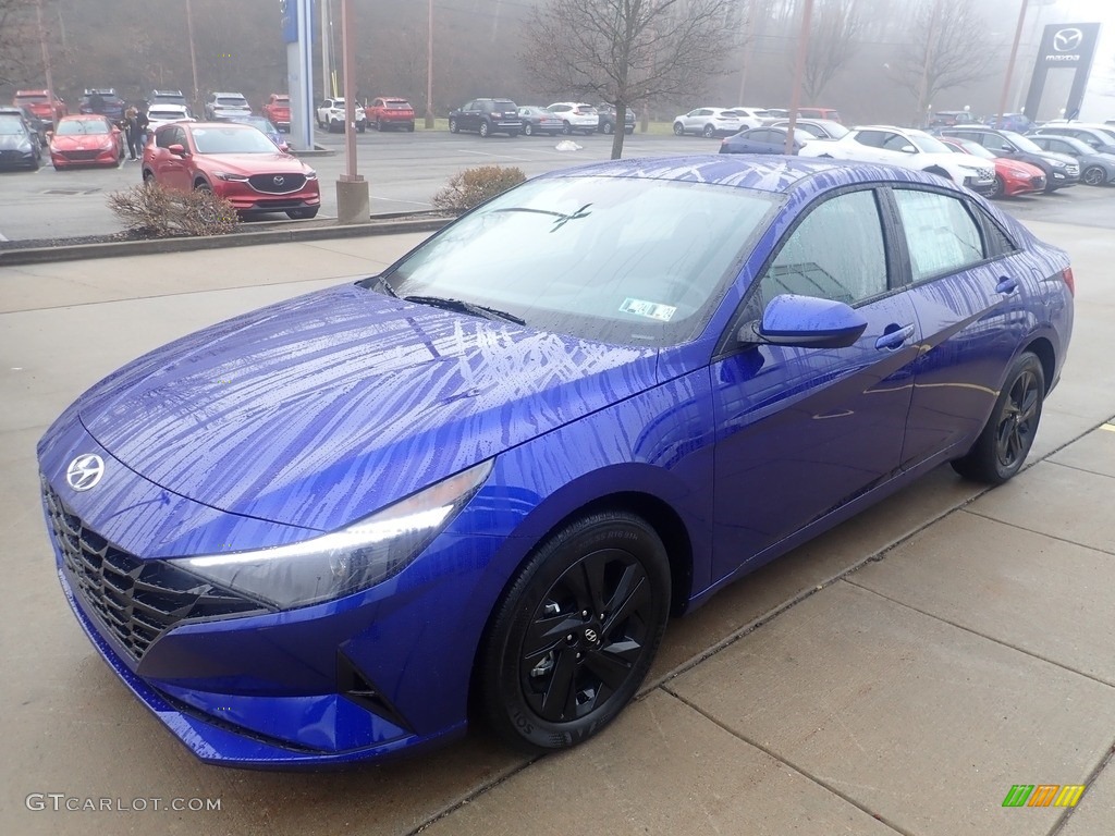 2023 Elantra Blue Hybrid - Intense Blue / Black photo #7
