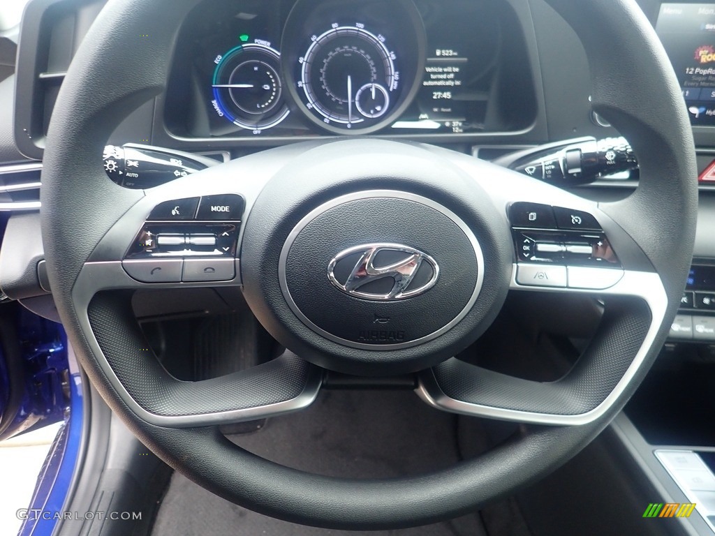 2023 Elantra Blue Hybrid - Intense Blue / Black photo #16