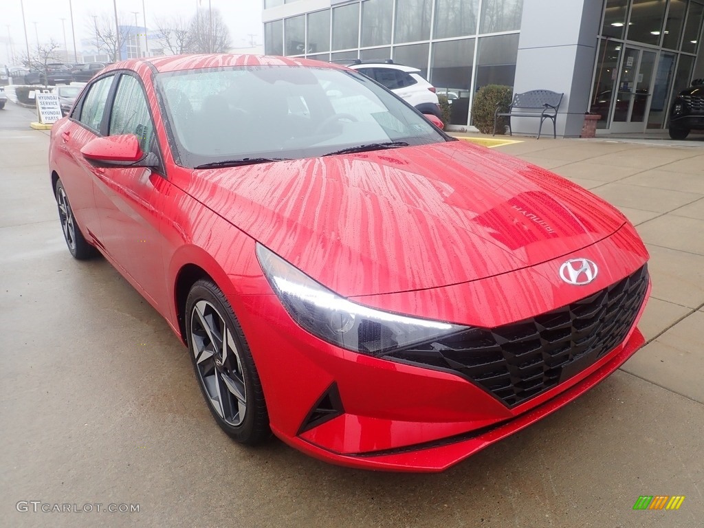 2023 Elantra SEL - Calypso Red / Medium Gray photo #9