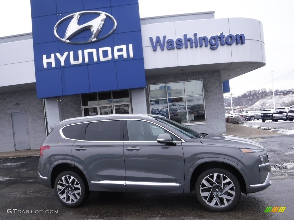 2022 Santa Fe Calligraphy AWD - Hampton Gray / Black photo #2