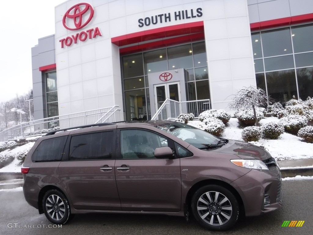 2020 Sienna XLE AWD - Toasted Walnut Pearl / Dark Bisque photo #2