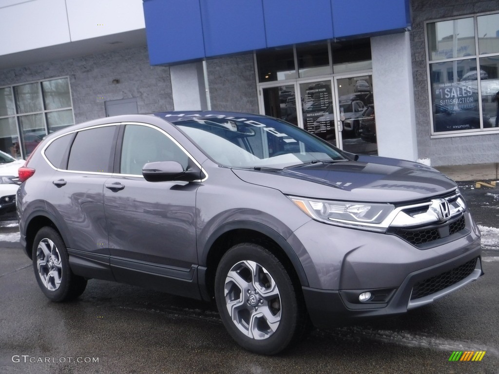 2018 CR-V EX-L AWD - Modern Steel Metallic / Gray photo #1