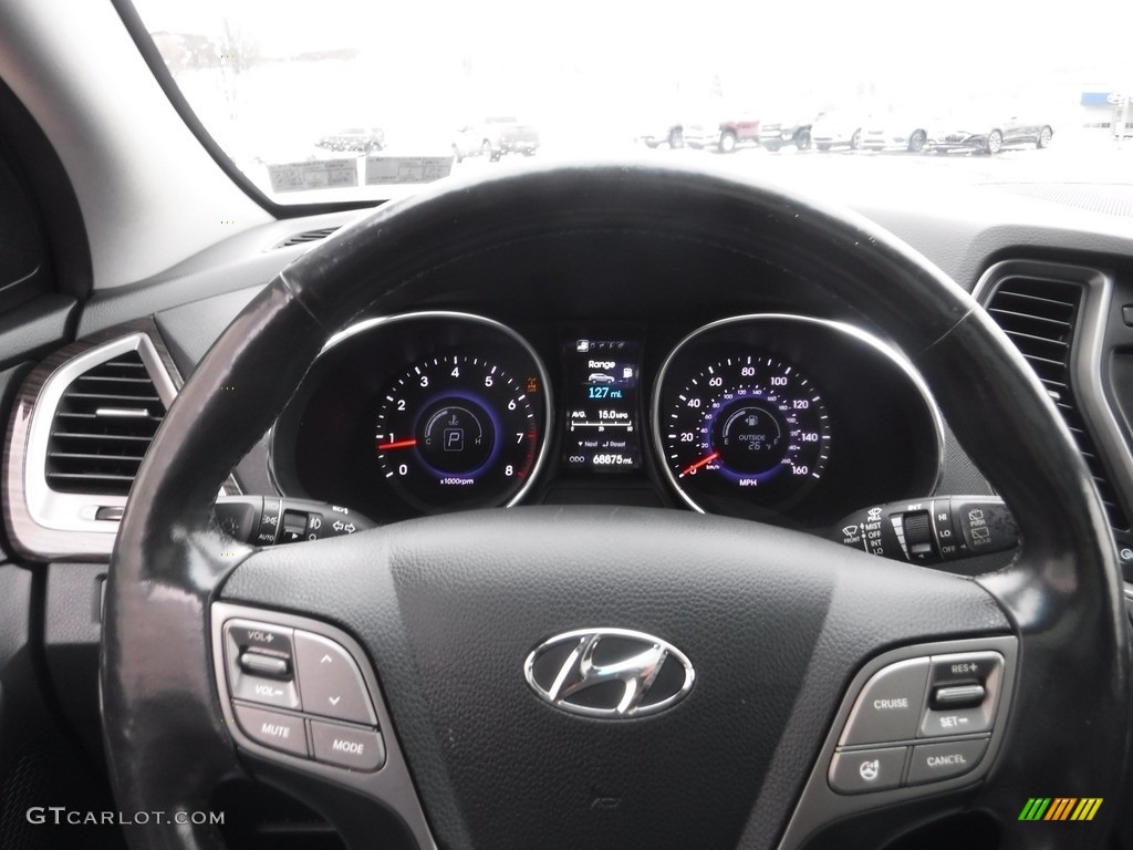 2014 Hyundai Santa Fe Sport 2.0T AWD Black Steering Wheel Photo #145565858