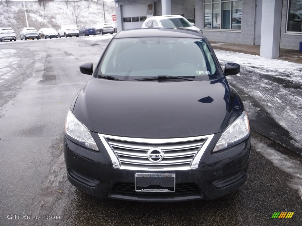 2014 Sentra SV - Super Black / Charcoal photo #3