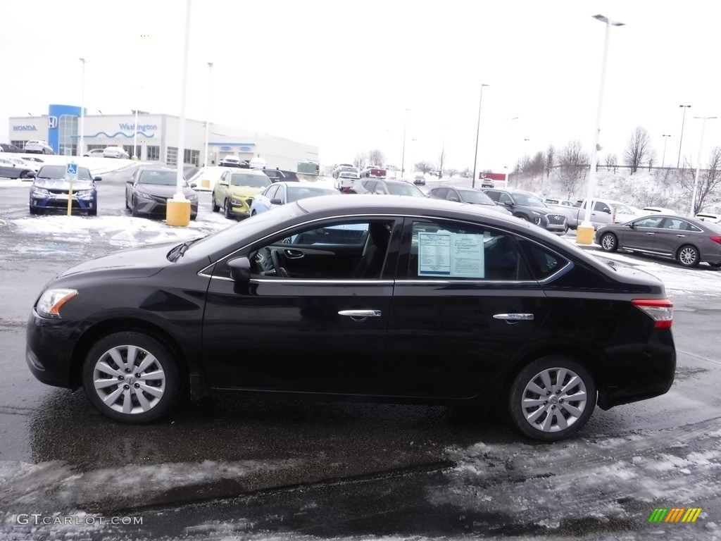 2014 Sentra SV - Super Black / Charcoal photo #5
