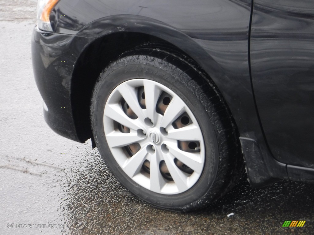 2014 Sentra SV - Super Black / Charcoal photo #6