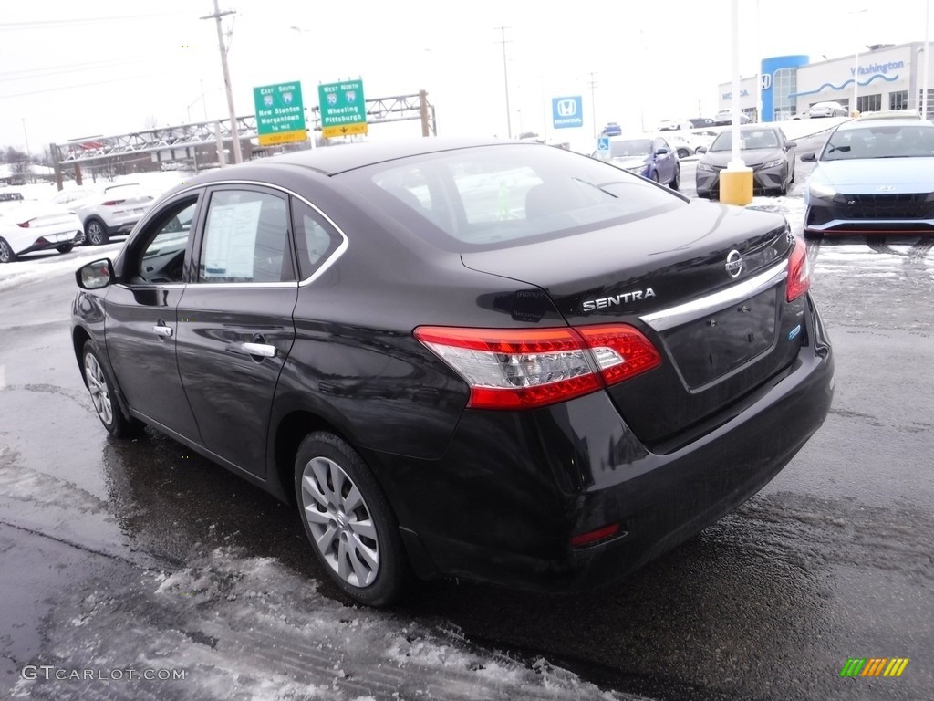 2014 Sentra SV - Super Black / Charcoal photo #7