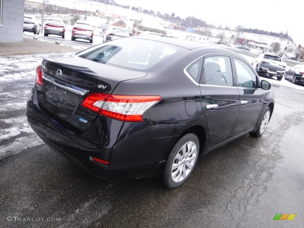 2014 Sentra SV - Super Black / Charcoal photo #9