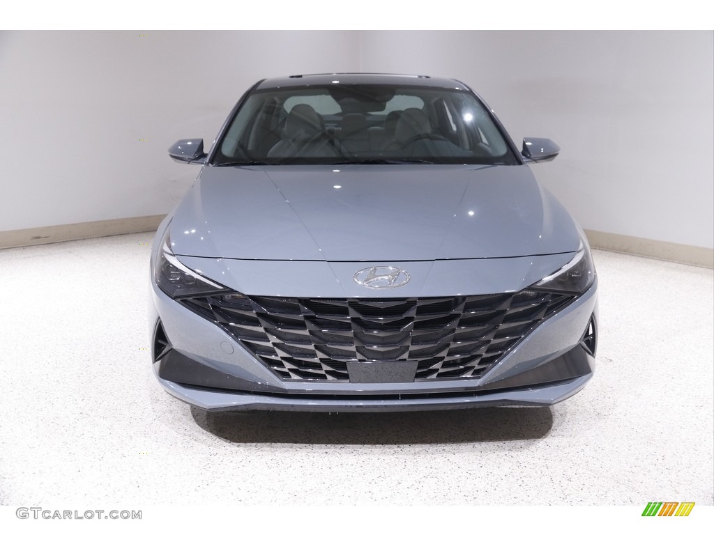2023 Elantra Limited Hybrid - Electric Shadow / Medium Gray photo #2