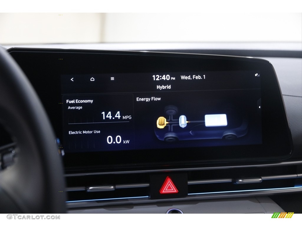 2023 Elantra Limited Hybrid - Electric Shadow / Medium Gray photo #14