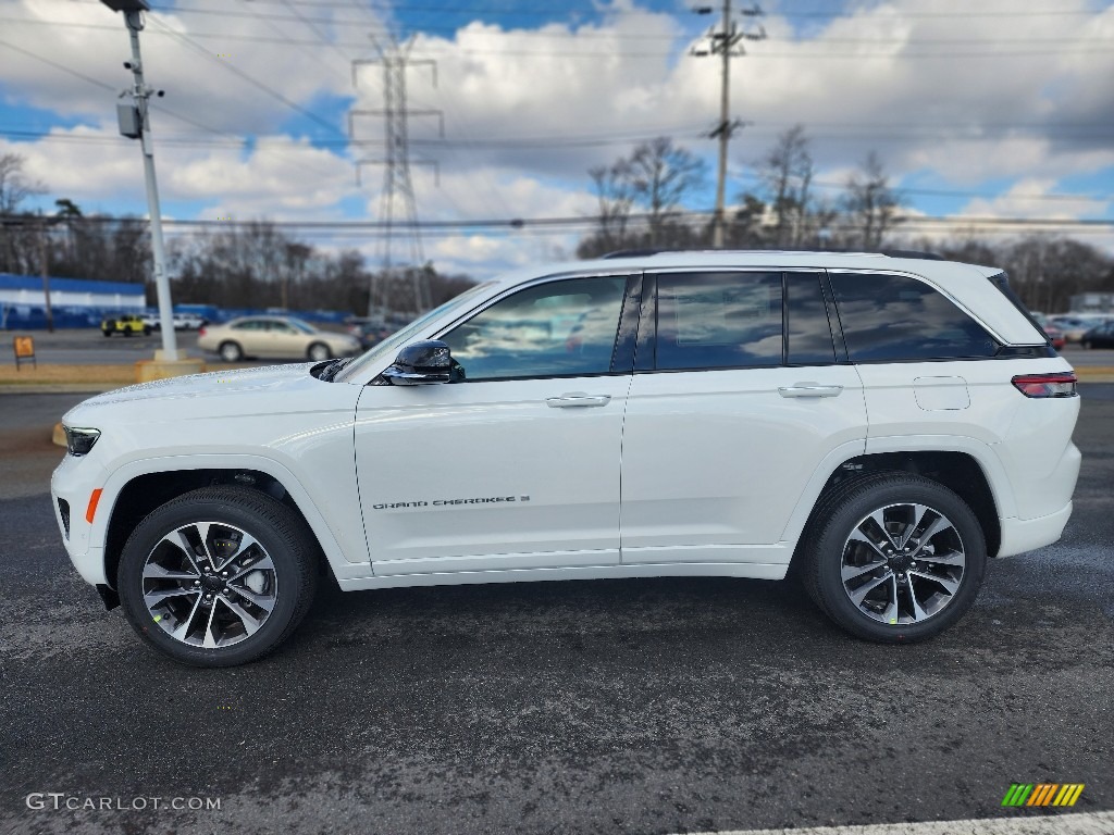 Bright White 2023 Jeep Grand Cherokee Overland 4x4 Exterior Photo #145568427