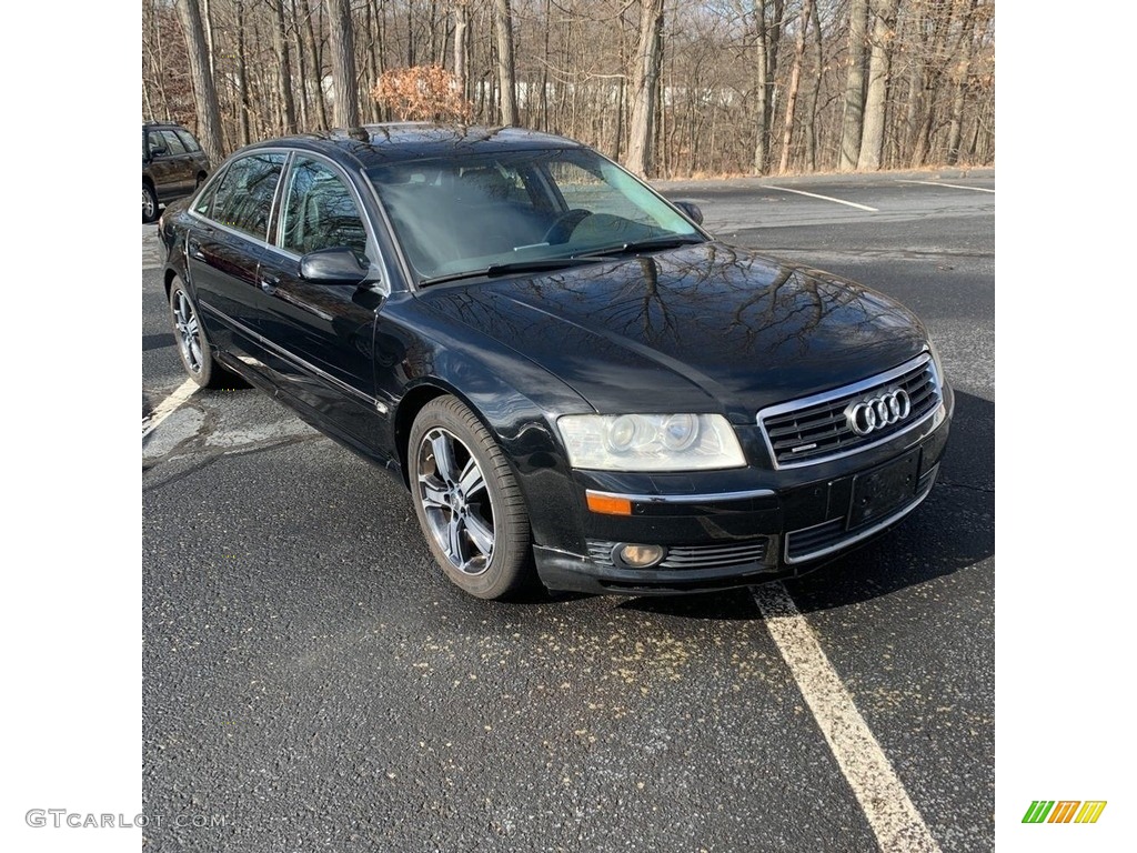 2004 A8 L 4.2 quattro - Brilliant Black / Black photo #7