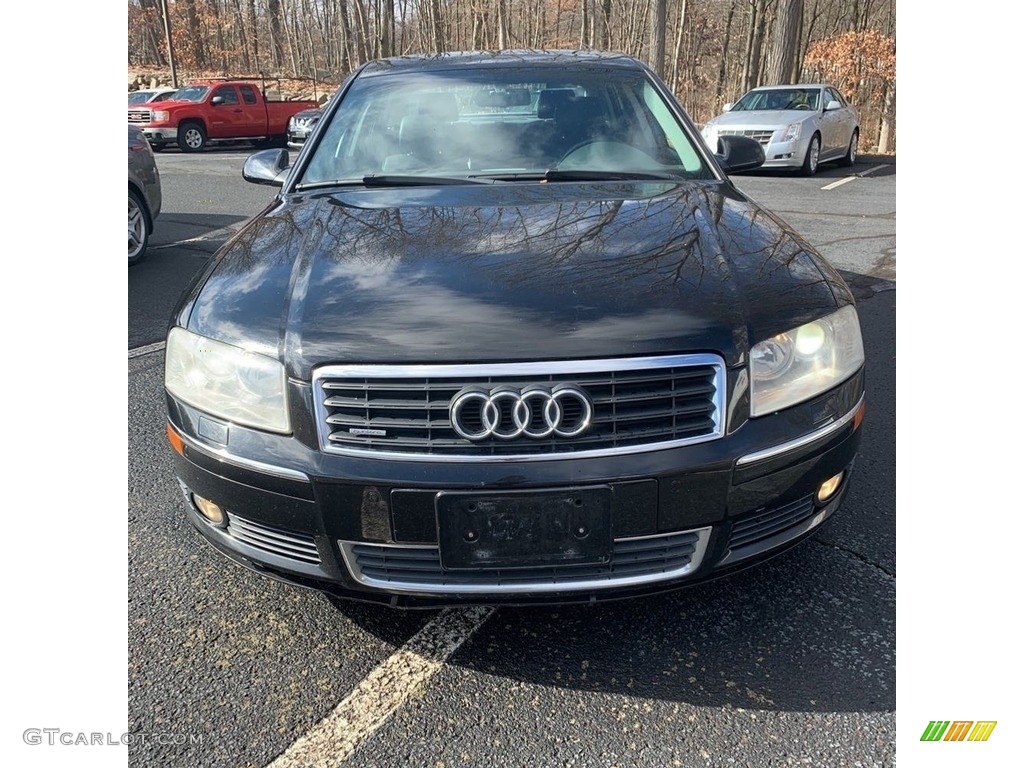 2004 A8 L 4.2 quattro - Brilliant Black / Black photo #8