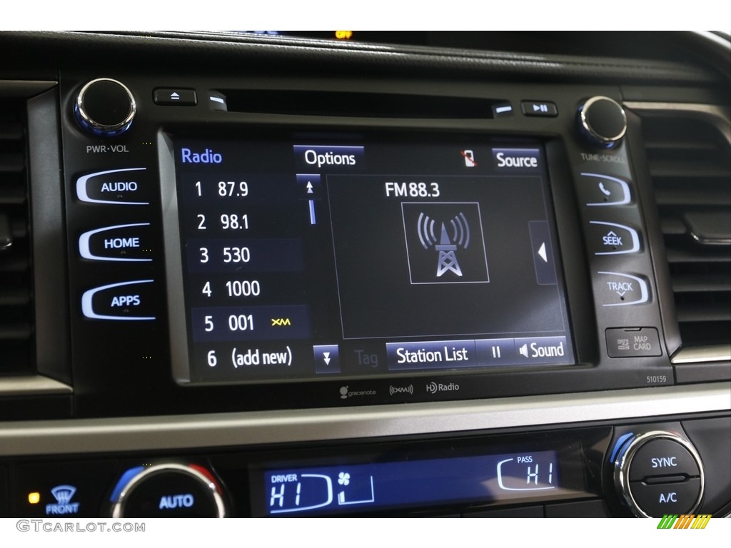 2016 Highlander XLE - Predawn Gray Mica / Black photo #10