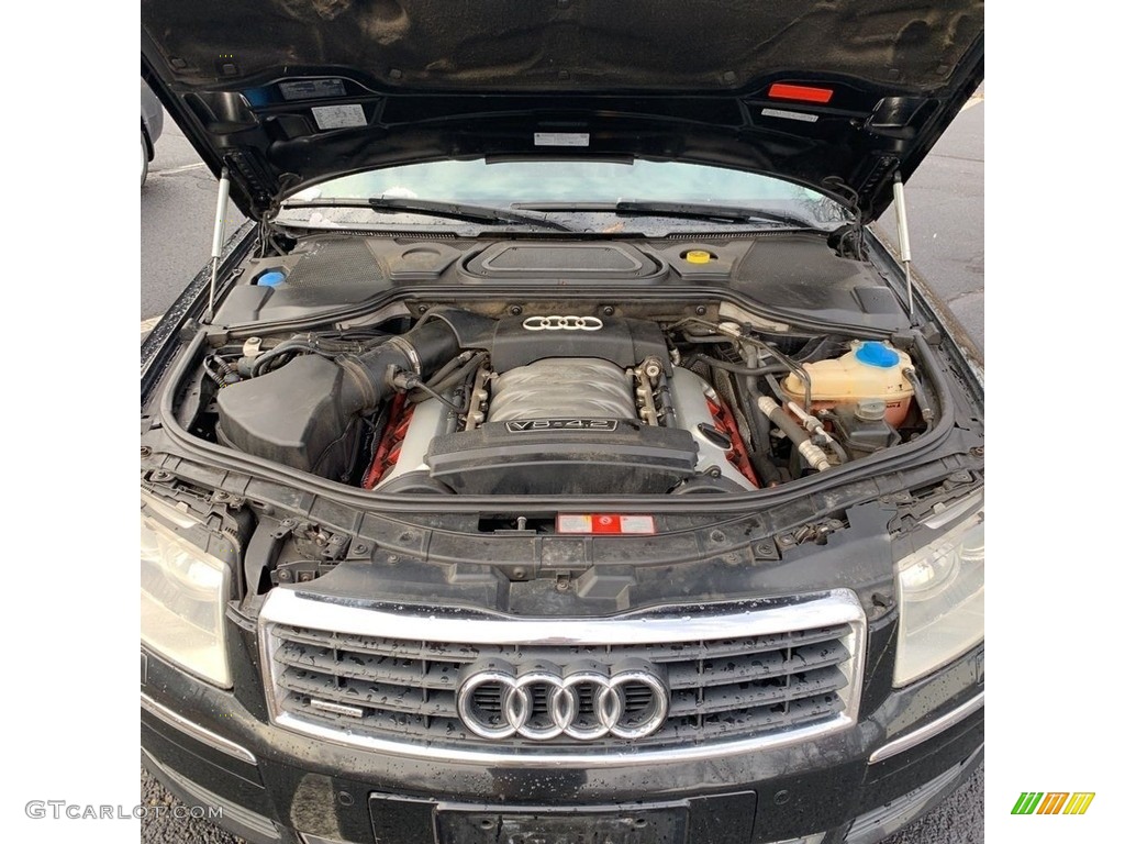2004 A8 L 4.2 quattro - Brilliant Black / Black photo #23