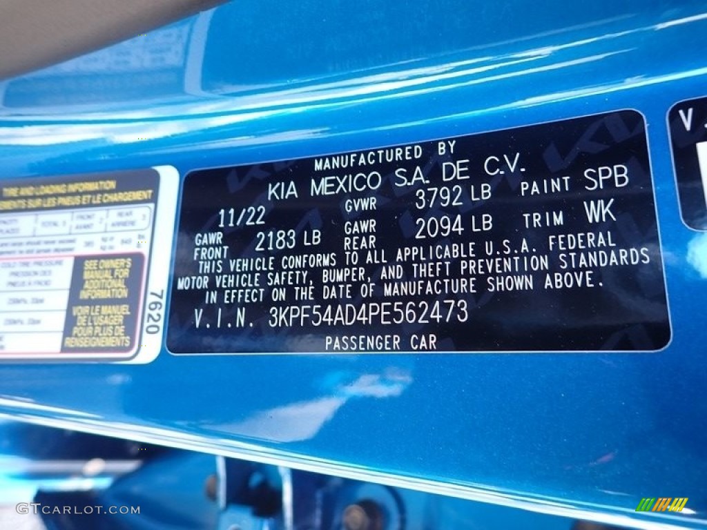 2023 Forte GT-Line - Sporty Blue / Black photo #20