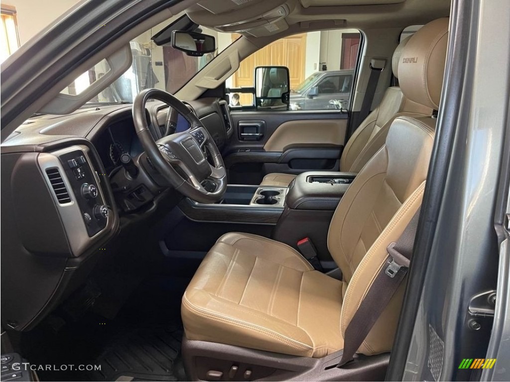 Cocoa/­Dark Sand Interior 2017 GMC Sierra 3500HD Denali Crew Cab 4x4 Photo #145570740