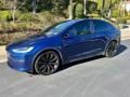 2022 Deep Blue Metallic Tesla Model X AWD  photo #1