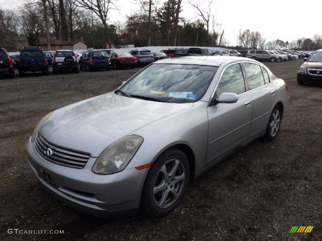 2003 G 35 Sedan - Brilliant Silver Metallic / Graphite photo #1