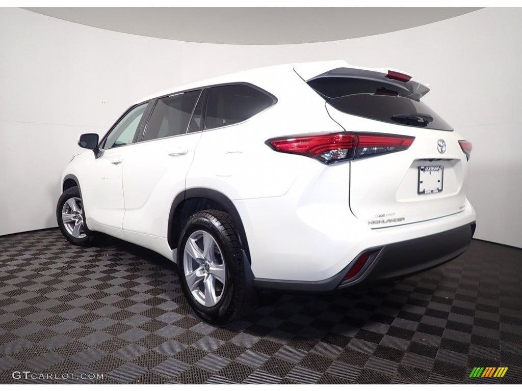 2020 Highlander LE AWD - Blizzard White Pearl / Gray photo #9