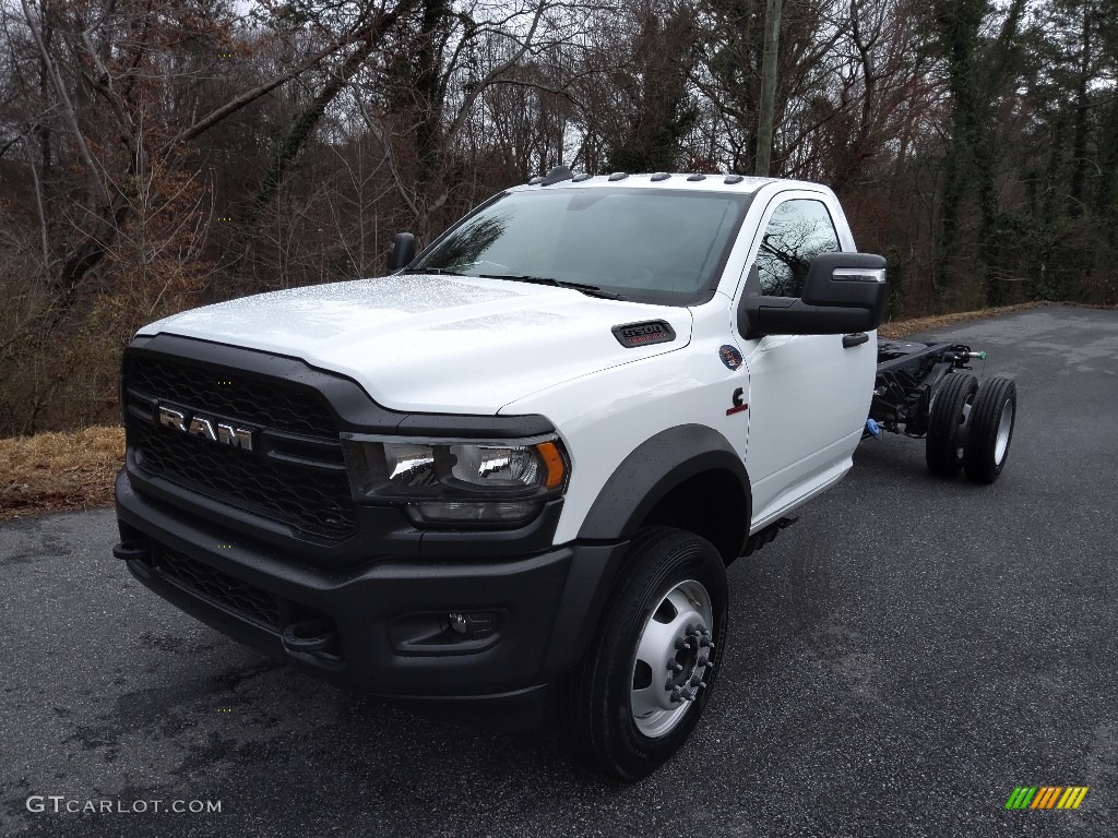 Bright White 2023 Ram 5500 Tradesman Regular Cab Chassis Exterior Photo #145573128