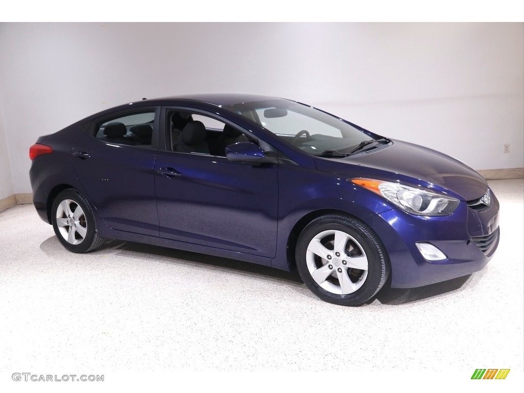 2013 Elantra GLS - Indigo Night / Gray photo #1