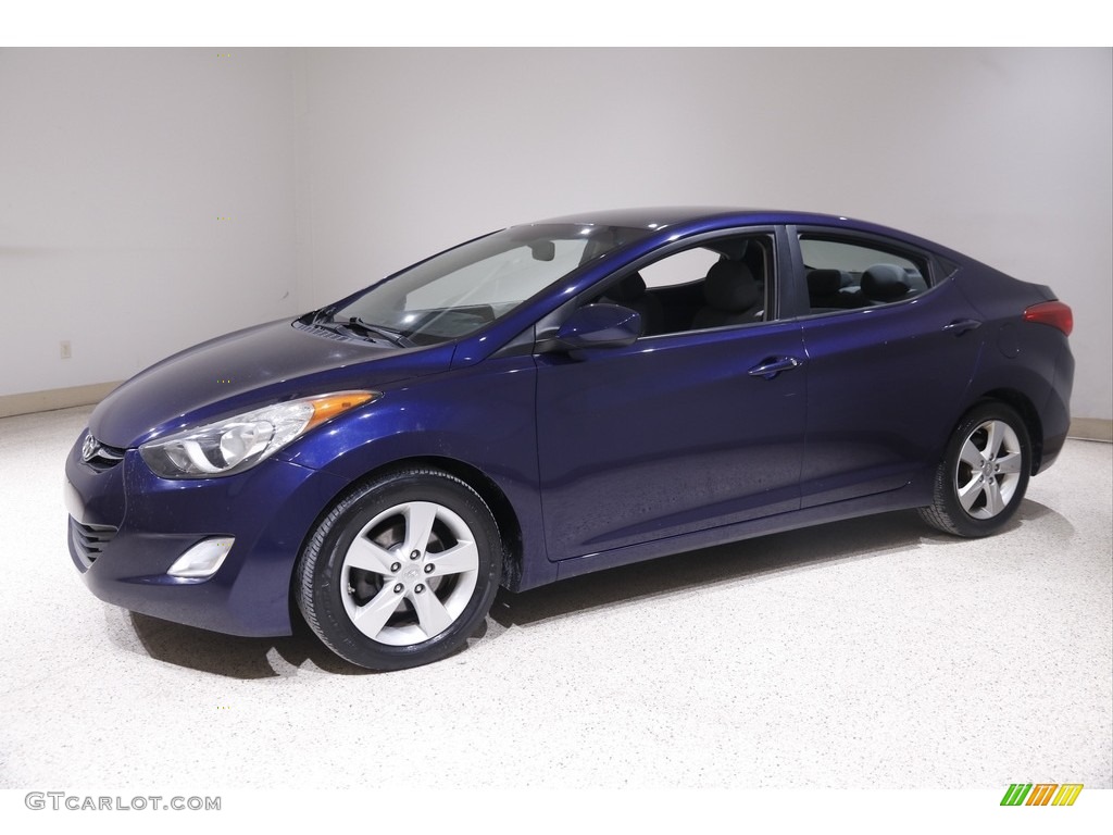 2013 Elantra GLS - Indigo Night / Gray photo #3
