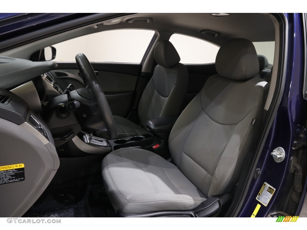 2013 Elantra GLS - Indigo Night / Gray photo #5
