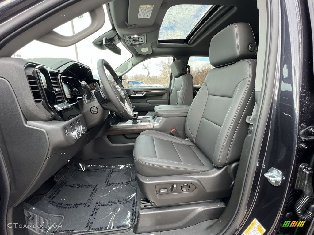 Jet Black Interior 2023 GMC Sierra 1500 SLT Crew Cab 4x4 Photo #145573218