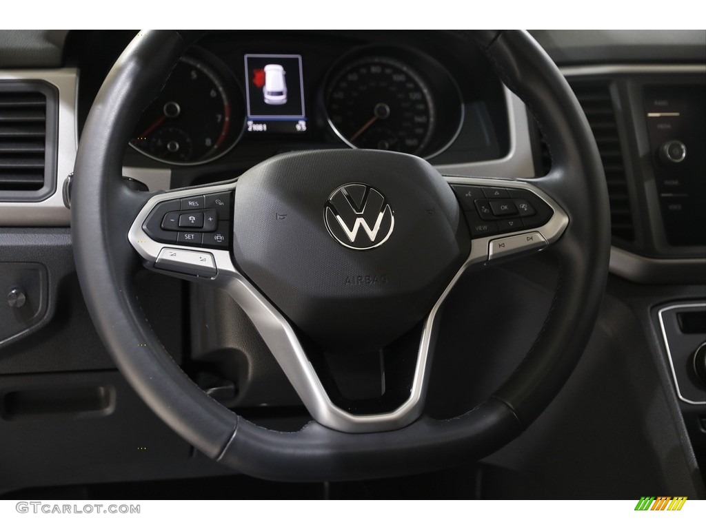 2020 Volkswagen Atlas Cross Sport SE 4Motion Titan Black Steering Wheel Photo #145573575