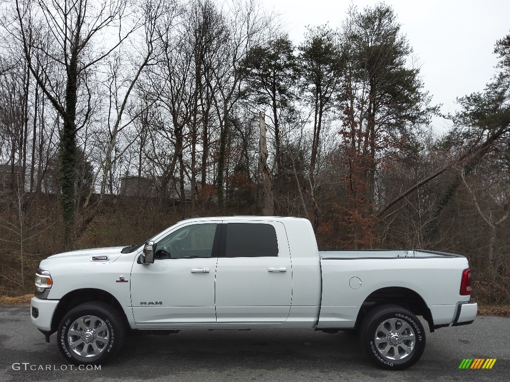 Bright White 2023 Ram 2500 Laramie Mega Cab 4x4 Exterior Photo #145573668