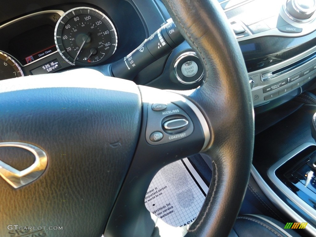 2018 Infiniti QX60 3.5 AWD Graphite Steering Wheel Photo #145574630