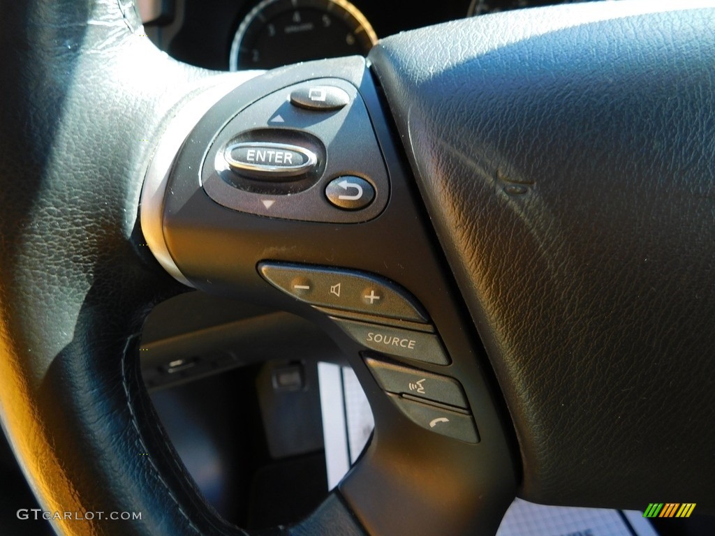 2018 Infiniti QX60 3.5 AWD Graphite Steering Wheel Photo #145574656