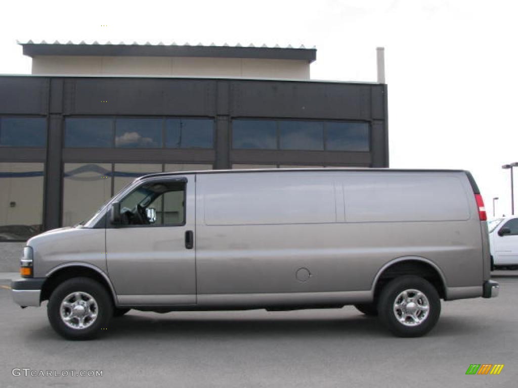 2007 Express 2500 Extended Commercial Van - Graystone Metallic / Medium Pewter photo #1
