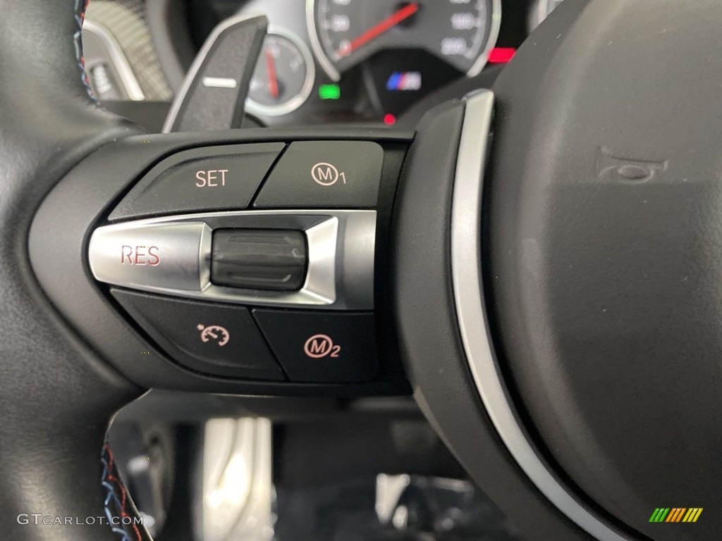 2018 BMW M3 Sedan Black Steering Wheel Photo #145575215