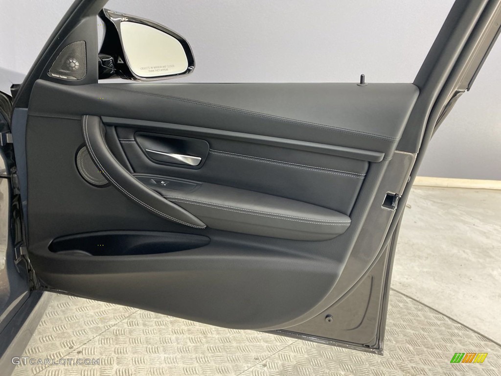 2018 BMW M3 Sedan Black Door Panel Photo #145575476